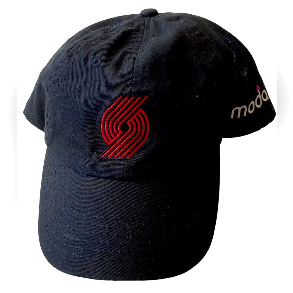 Portland Trailblazers Cotton Black OS Adult Hat StrapBack Baseball Hat NBA